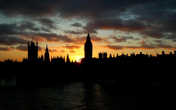 Winter Sunset Parliament